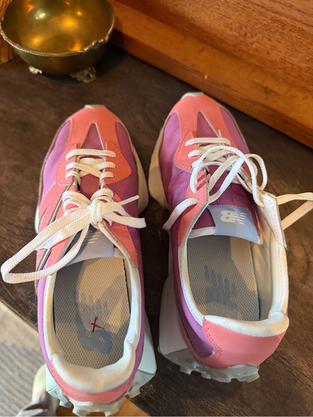 New Balance Women’s Pink and Purple Lace-Up Sneakers - Picture 10 of 10